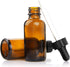 Yesker Amber Glass Bottles for Essential Oils 30 ml (1oz) with Glass Eye Dropper, 12 Pack for Oils, Lab Chemicals