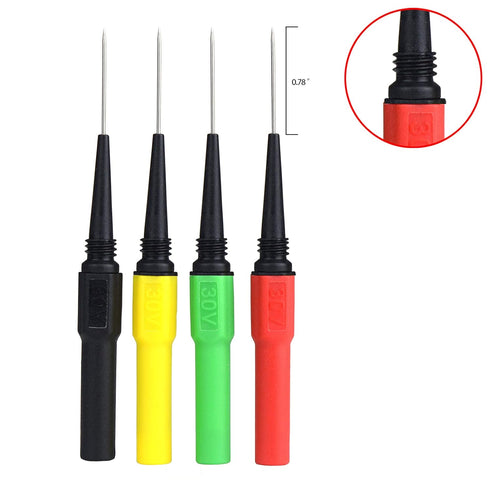 ZB07 Insulation Wire Piercing Probes,Automotive Diagnostic Test Accessories Repair Tools Needle,Back Probe kit,3.25 x 0.25 x 0.25 Mini Back Probe,Wire Piercer