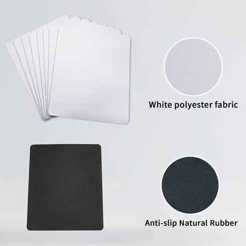 OKBA 30 24x20x0.2 CM PCS White Mouse pad for Heat Press Printing, Mousepad for Heat Transfer Crafts Custom Photos Non