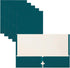 Better Office Products Two Pocket Portfolio Folders, 50-Pack, Teal, Letter Size Paper Folders
