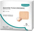 Dimora Silicone Foam Dressing with Border Adhesive 6"x6" Waterproof Wound Dressing Bandage