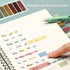 ELII 800Pcs Sticky Index Tabs, Writable Transparent Page Markers for Book Marking, Classifying Files