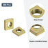 uxcell M6-1x3.2 Square Nuts, Carbon Steel Zinc Plated Fasteners for Home Repairs, Colorful 200pcs