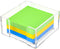 Clear Acrylic Sticky Note Holder - Notepad Holder for 3" x 3" Sticky Note Storage, Classroom and Office Organizer