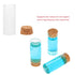 24PCS 30ml Glass Test Tubes with Cork Stoppers, 30 x 60mm Liquid Sample Vial, Clear Flat Test Tubes for Bath Salt, Candy Storage, Scientific Experiments, Party Decoration and Plant Propagation