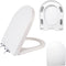 MinSha Minsa soft sealed toilet seat, compatible with D/U-shaped extended bucket, quick release,