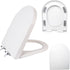 MinSha Minsa soft sealed toilet seat, compatible with D/U-shaped extended bucket, quick release,