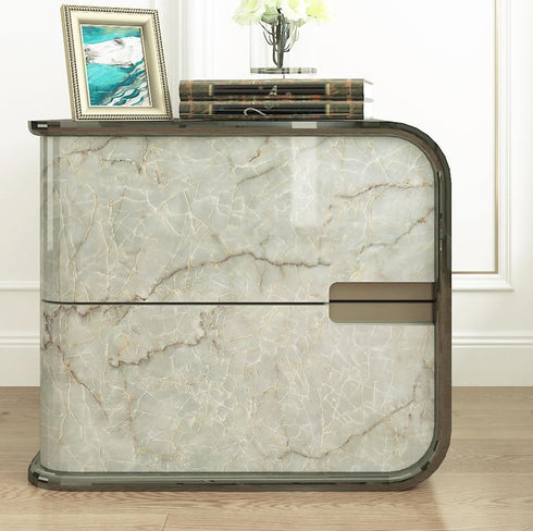 LACHEERY Marble Contact Paper, Decorative Self Adhesive 15.8"x80", Waterproof Removable Wallpaper for Countertops