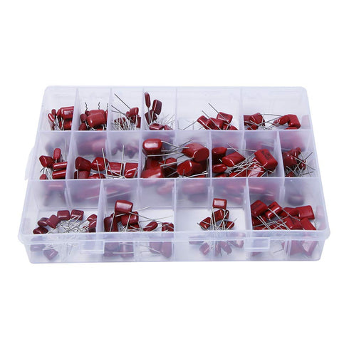 Capacitor 400v 630v Kit, 180PCS CBB Polypropylene Film Capacitor Assortment for Electric Circuits