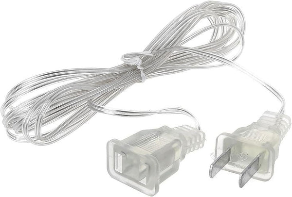 Clear Outdoor String Light Extension Cord, Waterproof and Flexible Transparent Cable for