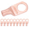 SELTERM 10pcs 8 AWG - 3/8" Stud Battery Lugs, Heavy Duty Wire Lugs, UL Bare Copper Eyelets Electrical Terminal