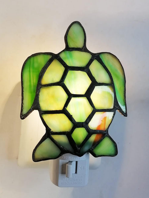 Colorful Glass Turtle Night Lamp for Bedroom - DUONAYU