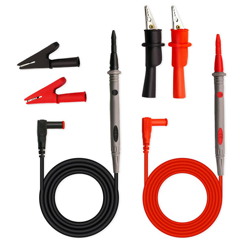WG-011 III Test Lead Kit with Safety Alligator Clips Soft Silicone Electrician Test Leads CAT IV 1000V (Test Lead)