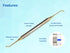 Sinus Lift Kit (5 pcs) - Stainless Steel Cassette Gold Plated for Dental Implant Use by Wise Linkers