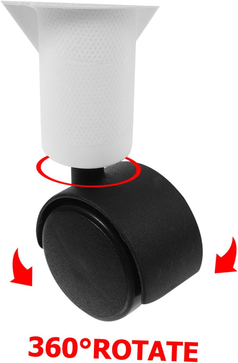 Portable Swivel Step Stool with Silent Wheels - Ideal Foot Rest for Home and Office