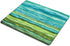 Smooffly Mouse Pad with Bright Blue and Green Waves, Watercolor Wavy Texture Design, Non-Slip for Computers