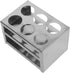 Lab Stand Rack for 32mm Tubes, Compact 6 Hole Stainless Steel Test Tube Holder, Space Saving Design