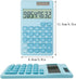 Basic Standard Calculators, Small Digital Desktop Calculator with 8-Digit LCD Display, Battery Solar Power, Pocket Size