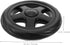 Ipetboom 2pcs Grocery Cart Replacement Wheels for Laundry Rolling Cart with Water Wave Pattern Lightweight Compact