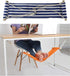Home-organizer Tech Portable Adjustable Foot Hammock for Corner Desk, Mini Under Desk Foot Rest for Home, Office, Travel