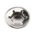 6PCS Axle Push Nut Fastener Axle Cover Nut Silver Spring Steel Push Nut Cover Stud for Lawn Mower and Wheelbarrow