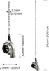 OMYZERO Set, 12Inch Ceiling Fan Pull Chain Turbocharger Fan Pull Chain Extender with Ball Chain Connector, Pull Chains
