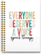 Speech Therapy Spiral Journal Notebook, 5.5×8.3, 160 Pages for Speech Therapists, SLP Gifts, Everyone Deserves a Voice