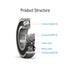 6902-2RS Deep Groove Ball Bearing - 10 PCS, 15×28×7mm, Double Black Rubber Sealed for Industrial Use