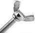M5 Metric Wing Bolt, Stainless Steel Butterfly Screw, Pack of 10 (M5 * 20mm)