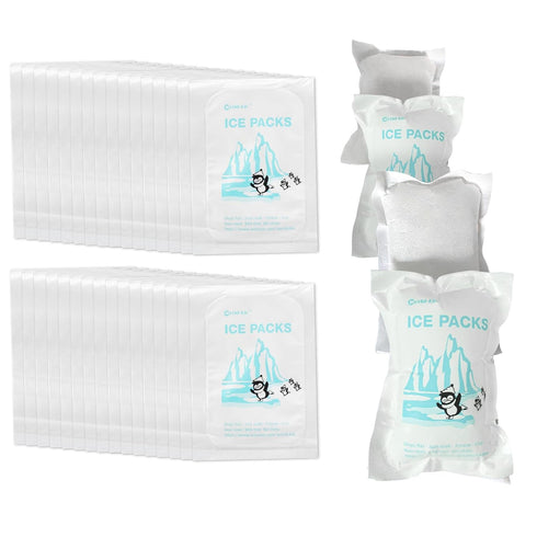 Shipping Ice Packs Reusable Small Dry Ice Pack Sheets - 48 Packs - Ice Pack for Shipping Frozen Food, Keep Food Fresh,