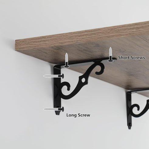 HOME MASTER HARDWARE 5 inch 10-Pack (5 3-1/2 inch) Shelf L Brackets Decorative Shelf Brackets Shelf Support Corner