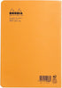 Rhodia Staplebound Orange Lined Notebook, 14.8 x 21cm (119188C)