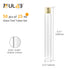 ULAB Scientific 50pcs 25ml Glass Test Tubes with Aluminum Screw Caps, Borosilicate Glass, Dia.18x145mm, Thickness 0.8-1.0mm, UTT1025