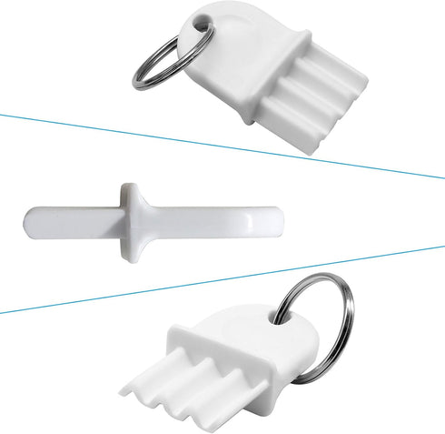 Seimneire 5 Pack Universal Dispenser Key, Plastic Waffle Toilet Dispenser Key for Toilet Paper and Paper Towel
