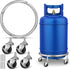 Luxshiny Movable Propane Cylinder Base: Stainless Steel Propane Tank Stand Dolly with Brake Wheel for Cylinder