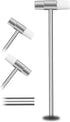 Dual Head Small Hammer, 7 in Length, Smooth Grip Mini Mallet for Crafts and Woodworking