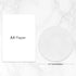Hsxnam Leather Mouse Pad - Non-Slip Rubber Base, Stitched Edge, Washable Waterproof Round Mousepad, 8.7 inches, White