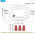 115mm (4.53") 2 Set PATIKIL Universal Light Fixture Mounting Bracket Kit, Light Crossbar Round Ceiling Plate with Screw