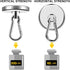 DIYMAG 200LBS Heavy Duty Magnetic Hooks - Strong Neodymium Hooks for Home, Office, Refrigerator, 4 Pack