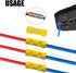 Hilitchi 100pcs Butt Insulated Splice Terminals, Electrical Wire Crimp Connectors, 12-10AWG, Yellow