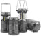 Lichamp LED Camping Lantern, 4 Pack Battery Powered Flashlight for Power Outages,