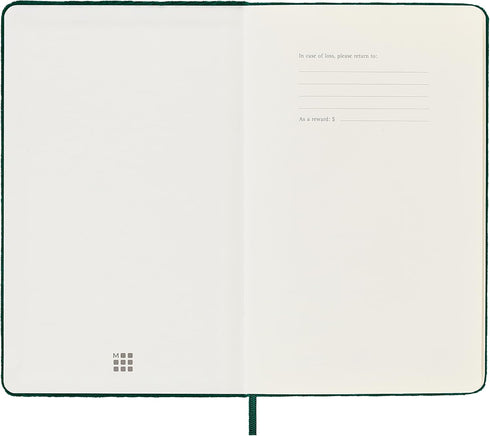Moleskine Limited Edition Velvet Notebook, Large (6" x 9"), Hard Cover, Ruled, Bottle Green, 240 Pages