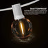 SUNTHIN Outdoor White String Lights, 27FT with 14 G40 Shatterproof LED Bulbs, Waterproof Hanging Lights for Yard