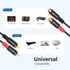 20ft/6m Devinal RCA Female to Male Extension Cable - Premium Audio Extender Cord for High Sound Quality & Durability