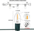 25FT C7 C7 27 Bulb, LED Christmas Lights Outdoor, Warm White Christmas String Light with LED Hanging Vintage Christmas