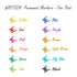 Pen,12 Count WRITECH Retractable Permanent Markers Assorted : Fine Point Marker