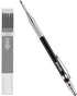 Enhon 2mm Mechanical Carpenter Pencil Set with 12 Marker Refills and Sharpener, Woodworking Marking Tool for Deep Hole