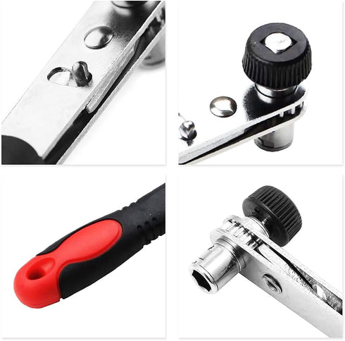 Double Sided Socket Screwdriver Ratchet Wrench, Dual Head Wrench Tool