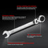 Ratchet Wrench, CR-V Forged 10mm Flex Head Ratcheting Tool, Industrial Dual-use Design