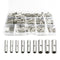 300PCS Non-Insulated Butt Connectors Kit, Tinned Red Copper, 24-10 Gauge Electrical Wire Crimp Terminals